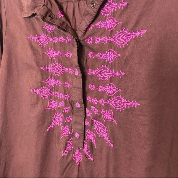 Prana Brown and Pink Dress Size Medium - Picture 3 of 6